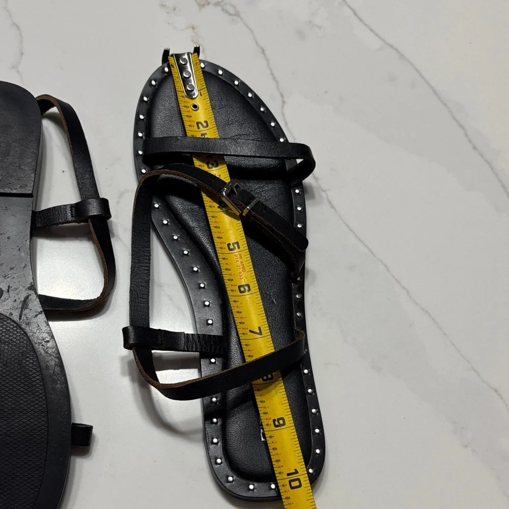 Zara Black Studded Sandals - Picture 10 of 10